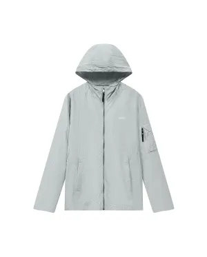 109889-029 | MEN'S K-SWISS LOGO HOODED JACKET | STONE/BLACK