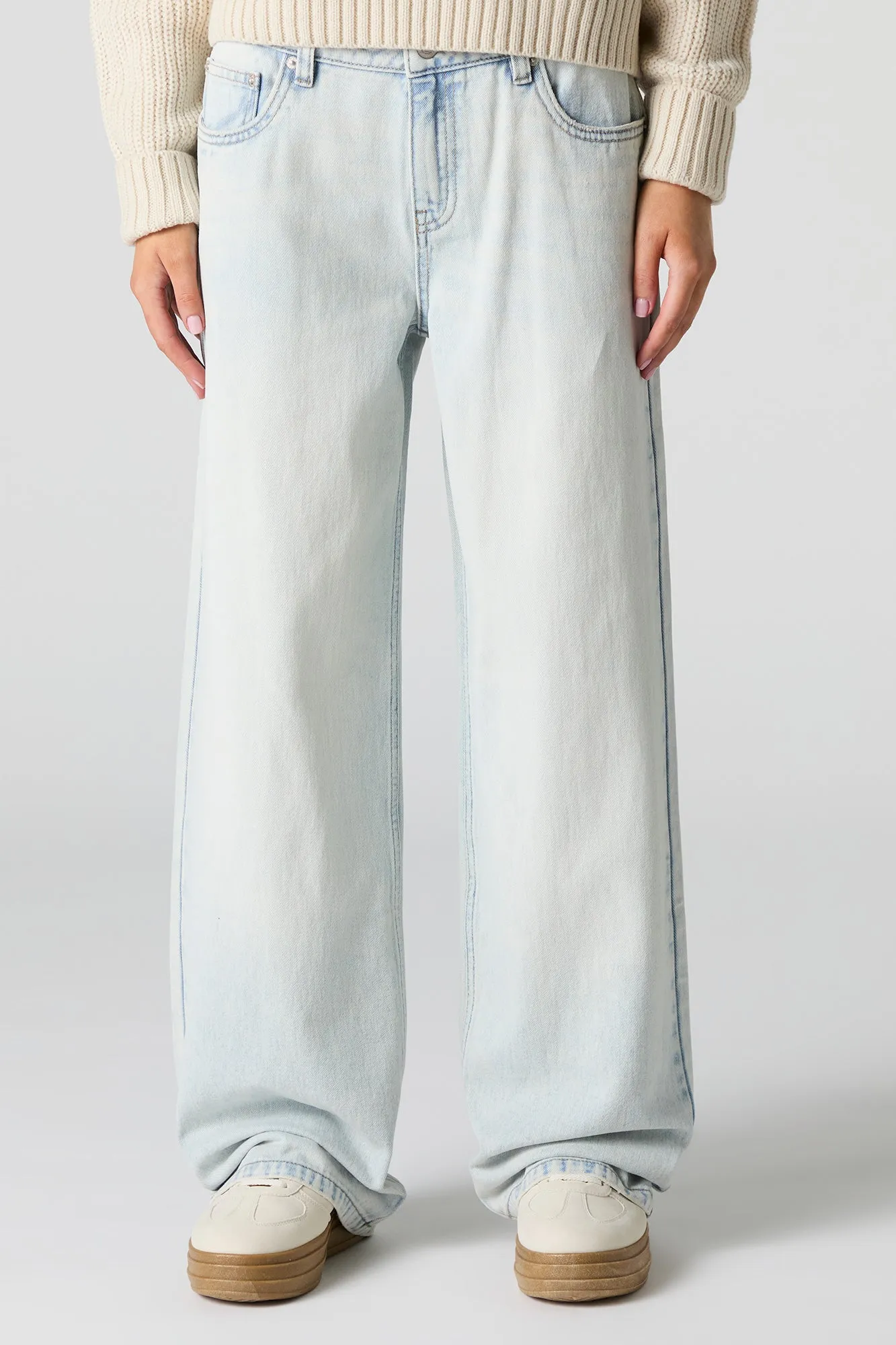 Acid Wash Skater Jean