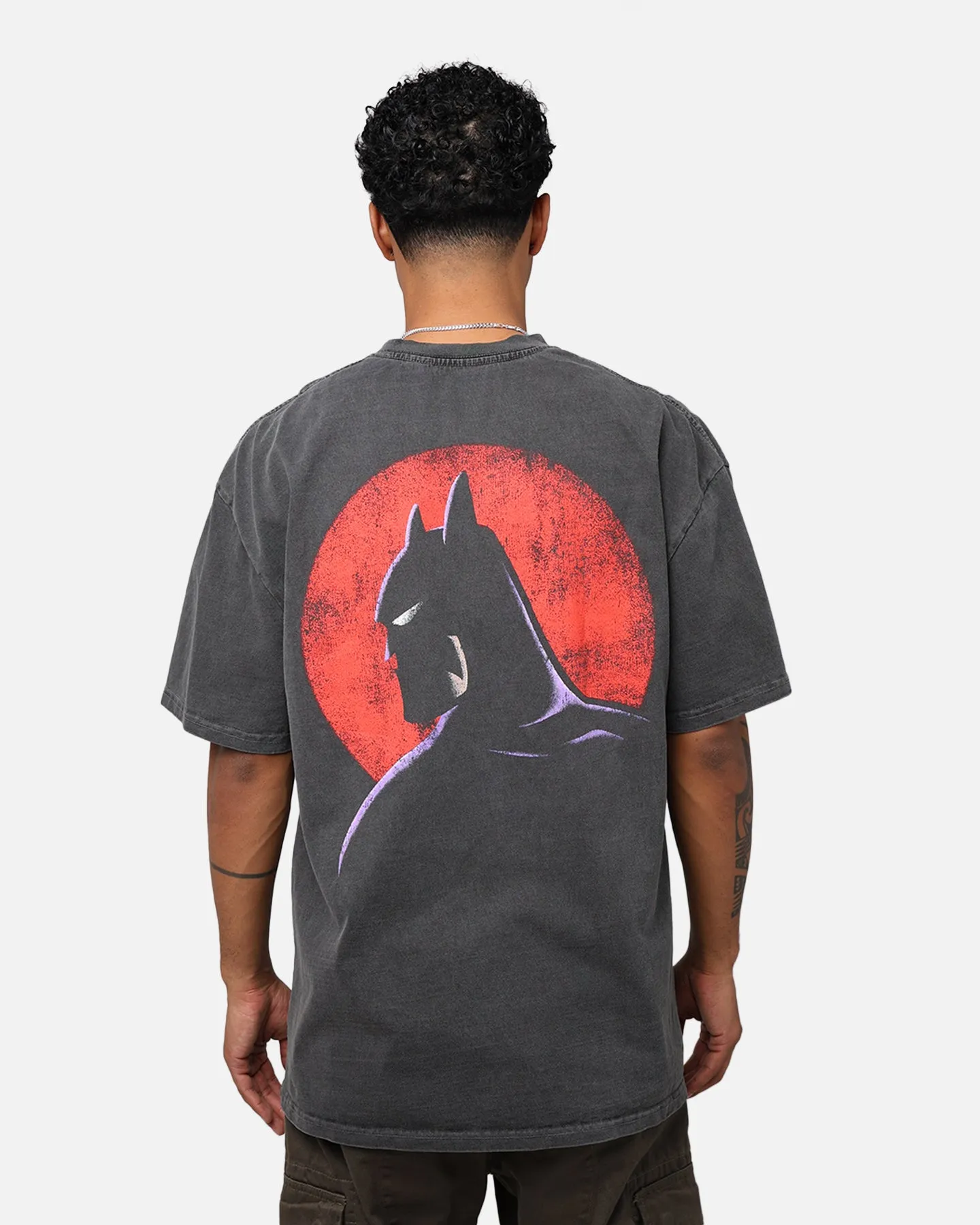 American Thrift X DC Batman The Animated Series Heavyweight Vintage T-Shirt Washed Black