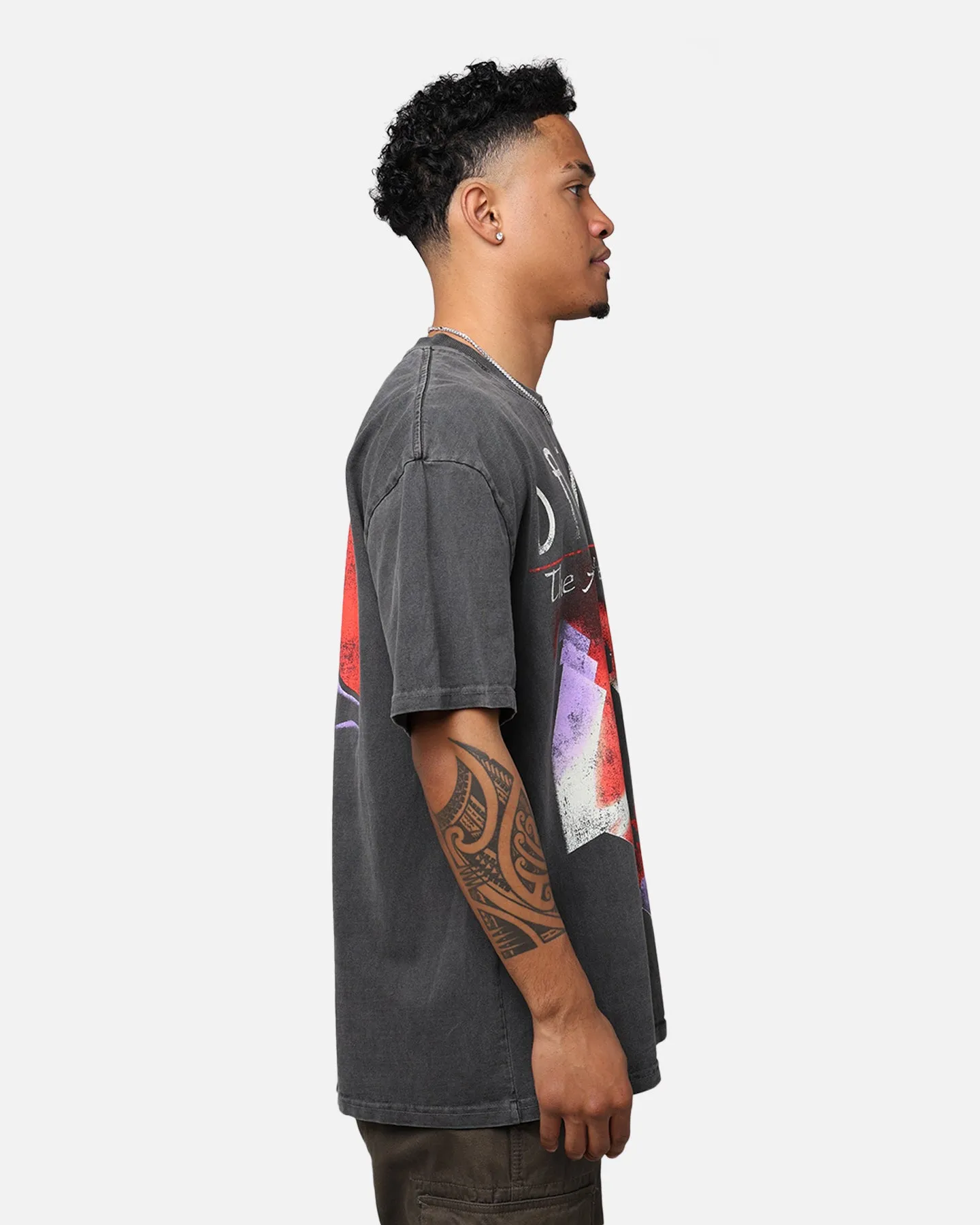 American Thrift X DC Batman The Animated Series Heavyweight Vintage T-Shirt Washed Black