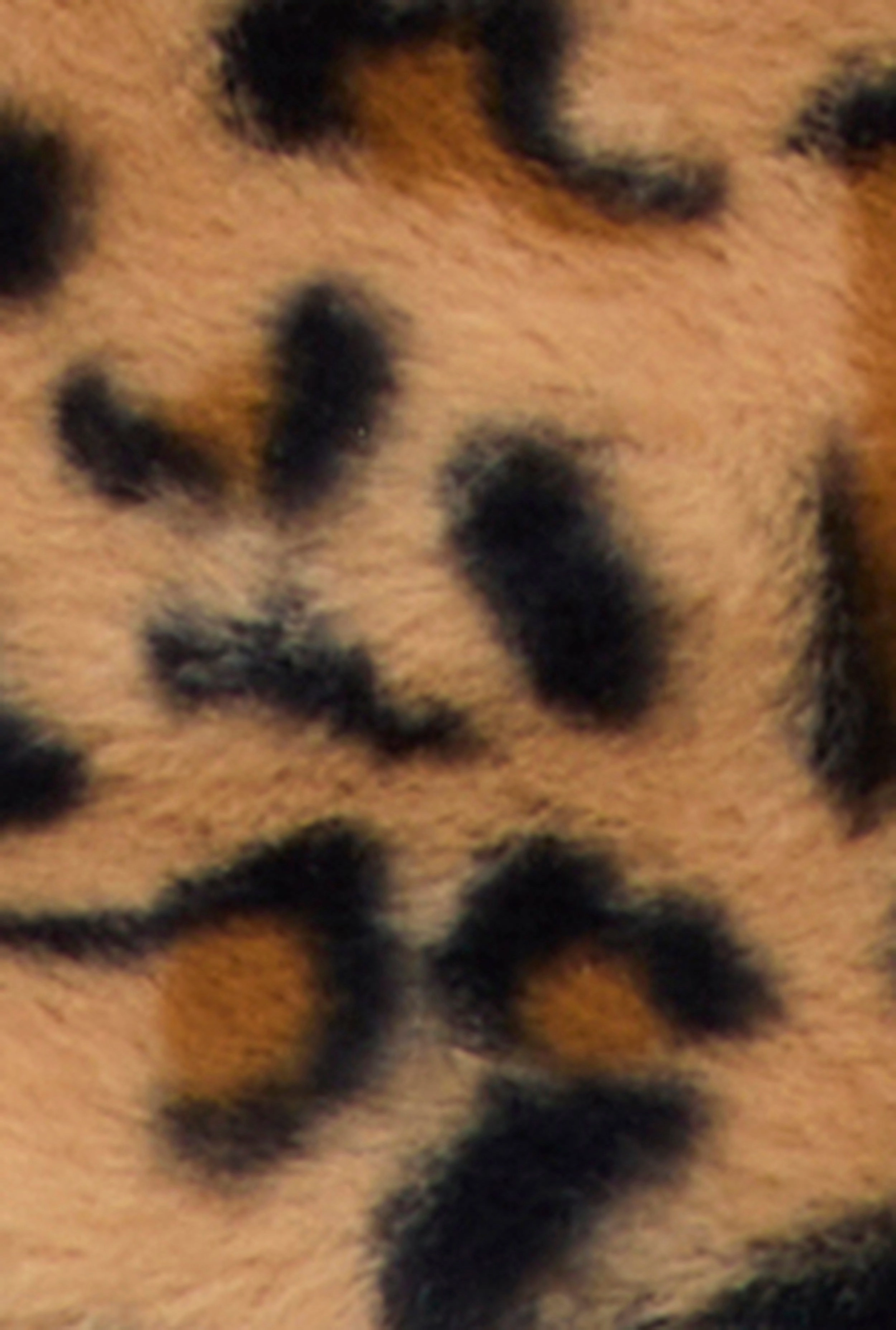 Animal Print Faux Fur Convertible Handbag