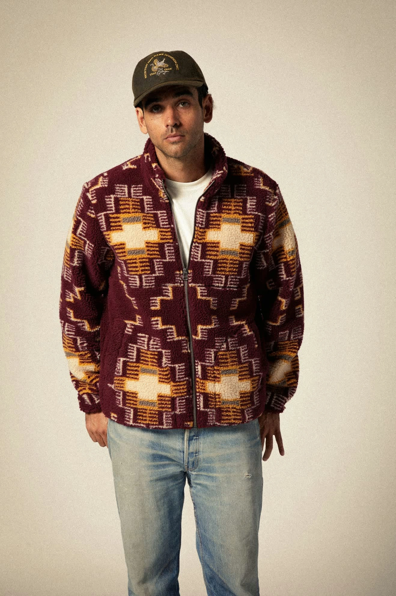 Arctic L/S Fleece Mock Neck Jacket - Light Cabernet
