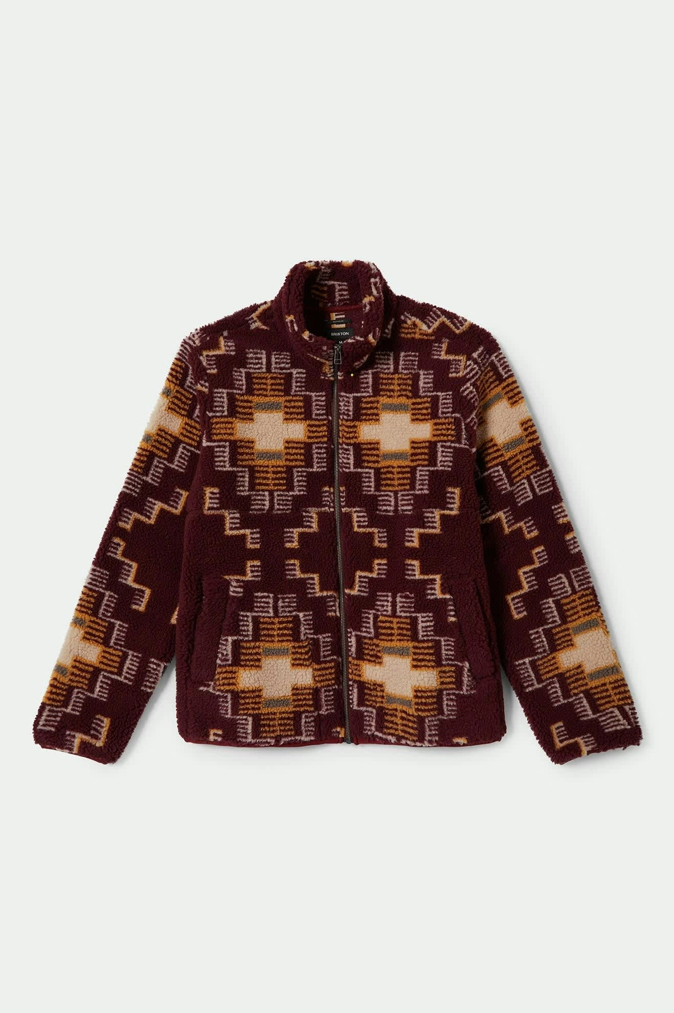 Arctic L/S Fleece Mock Neck Jacket - Light Cabernet