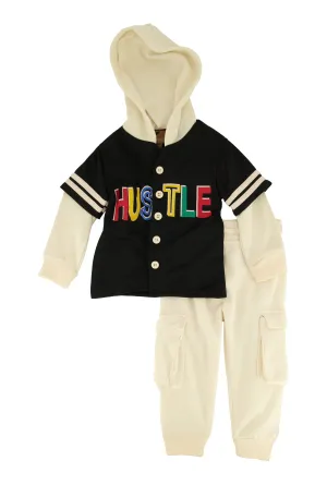 Baby Boys 12-24M Hustle Jersey Hoodie and Joggers