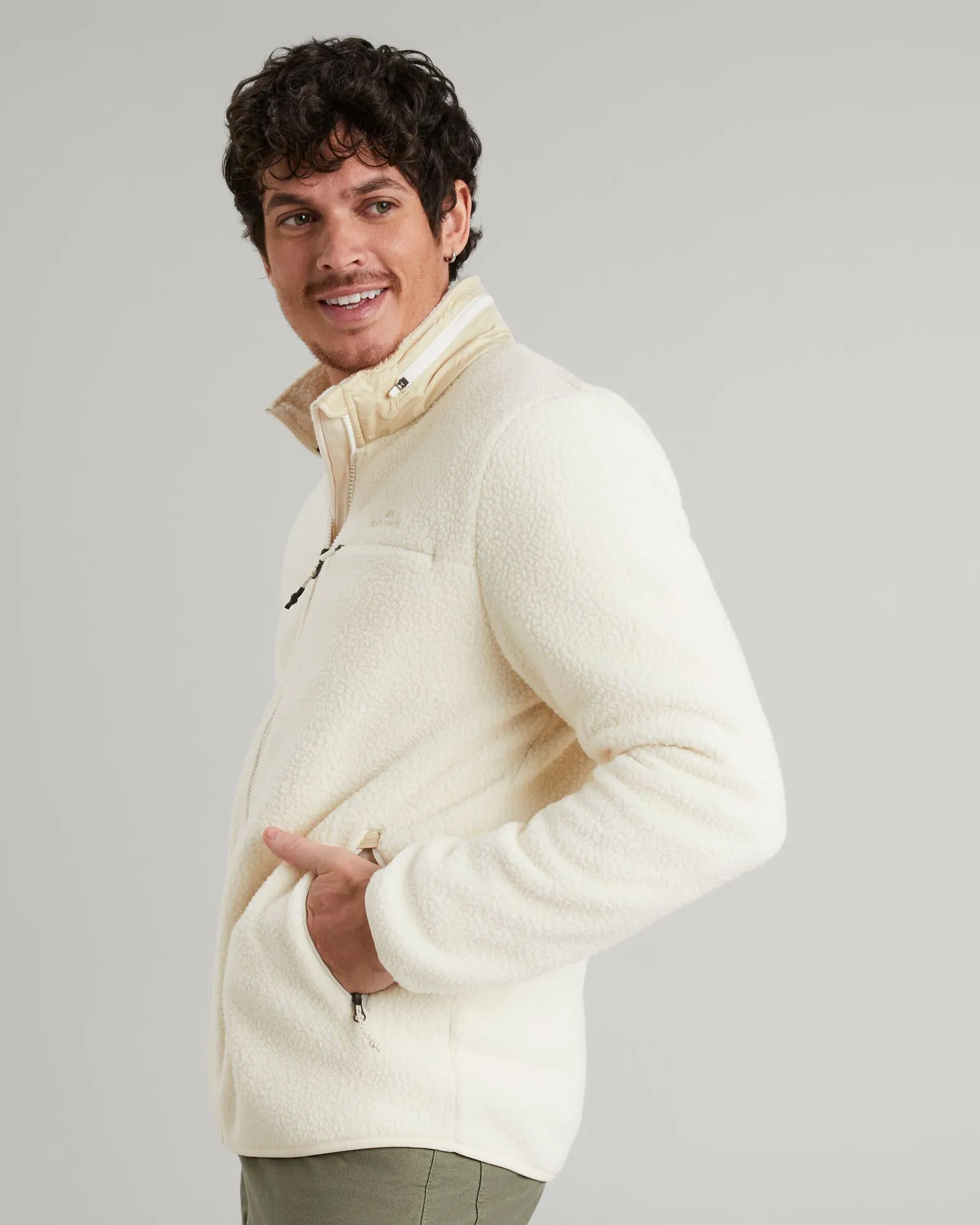 Baffin Island Men's Fleece Jacket - Natural