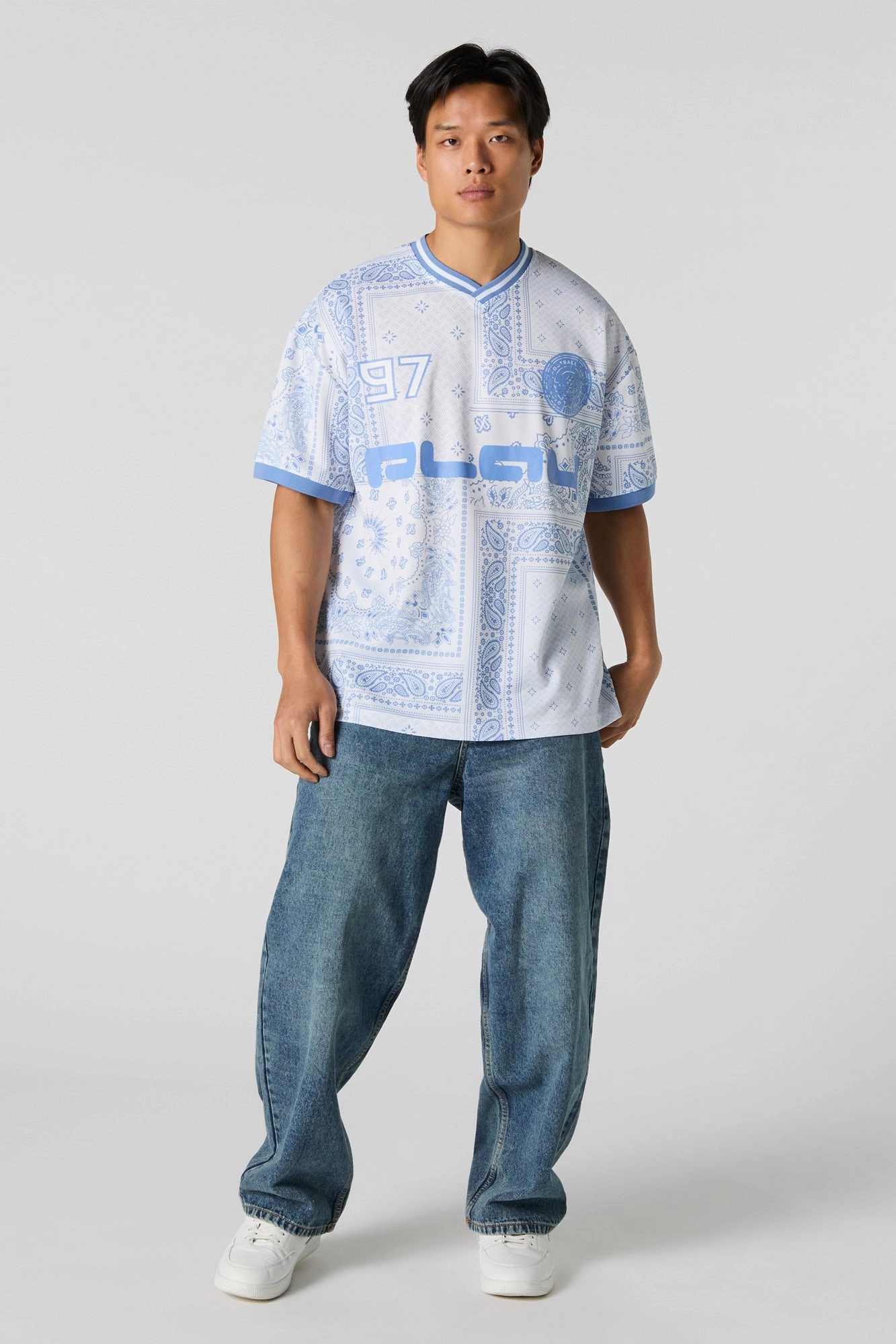 Bandana Print Soccer Jersey
