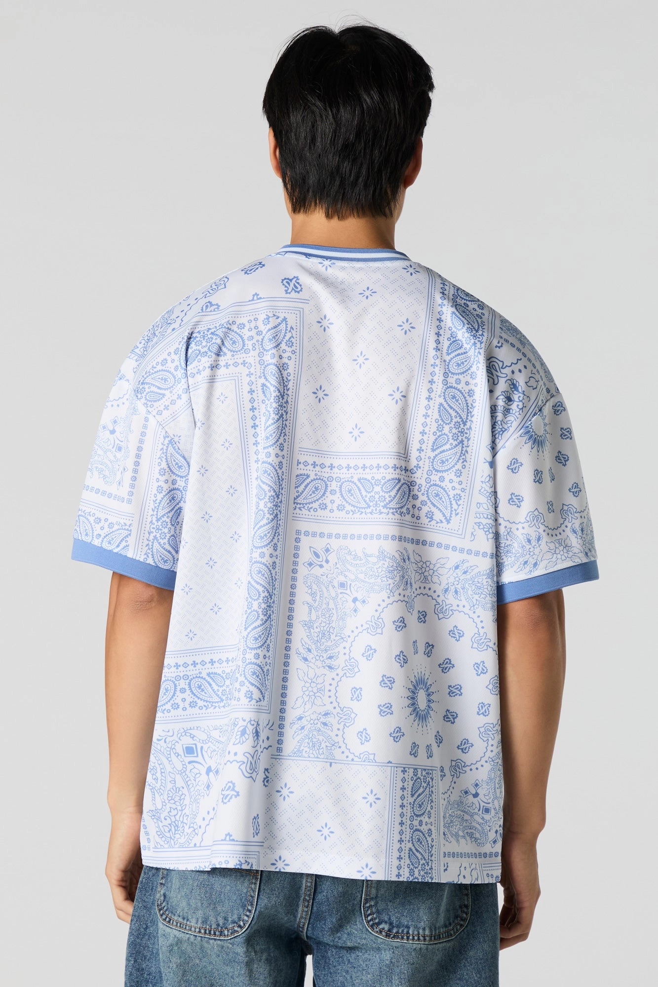 Bandana Print Soccer Jersey