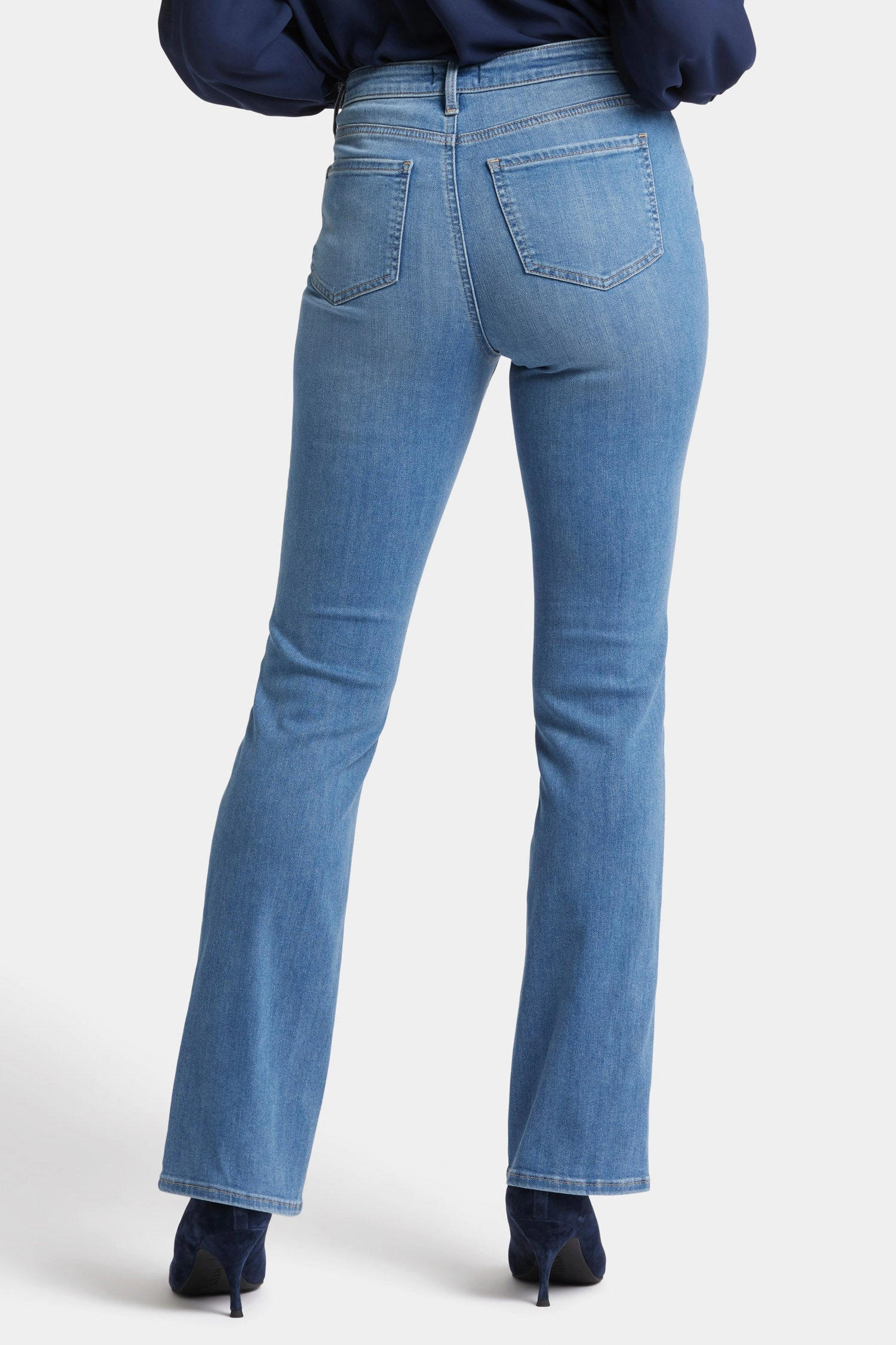Billie Mini Bootcut Jeans In Petite - Water Canyon