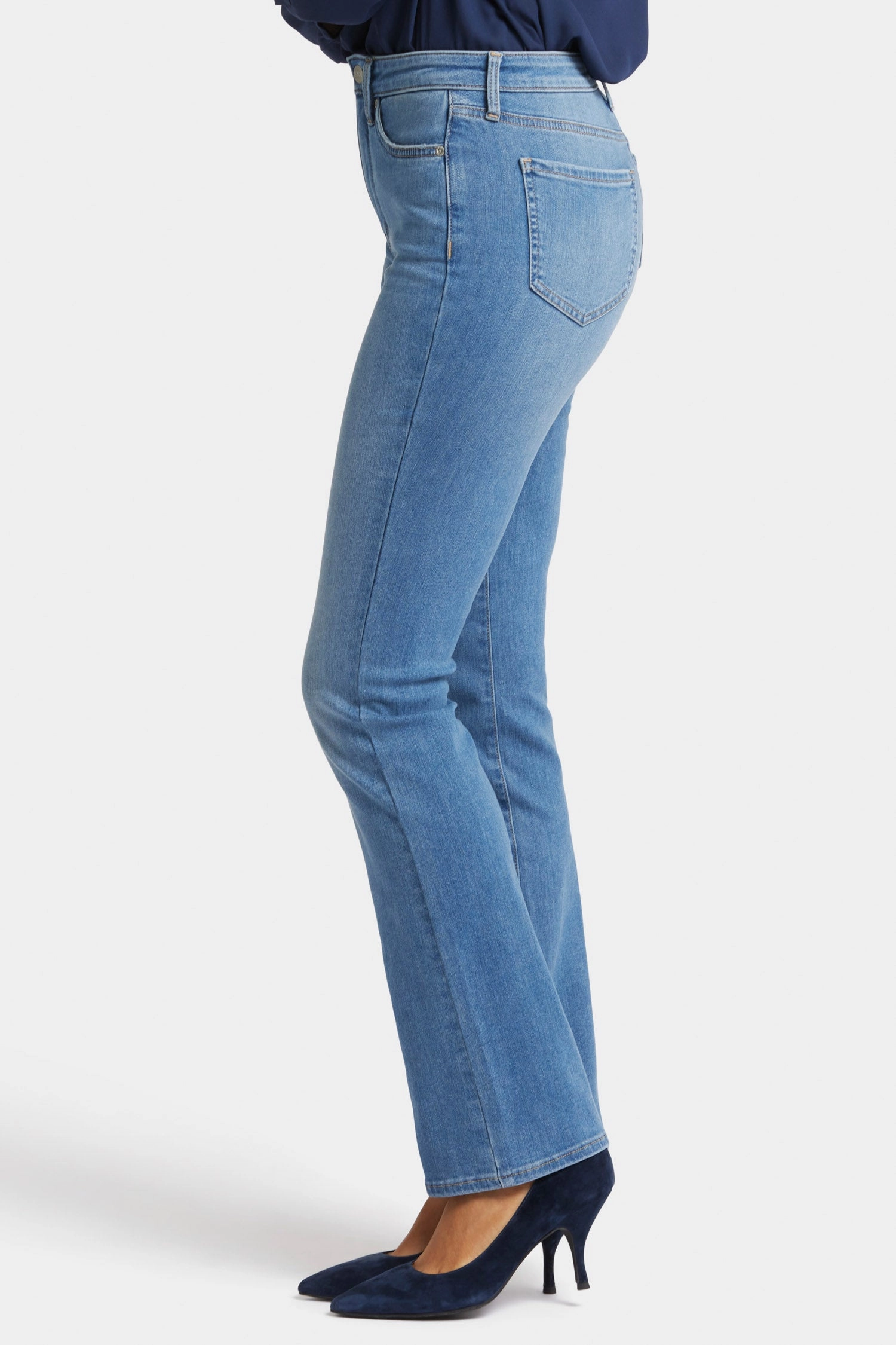Billie Mini Bootcut Jeans In Petite - Water Canyon
