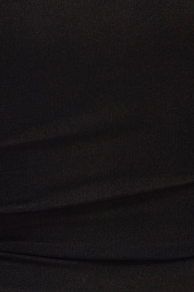 Black Bodycon Dress Short Sleeve Mini