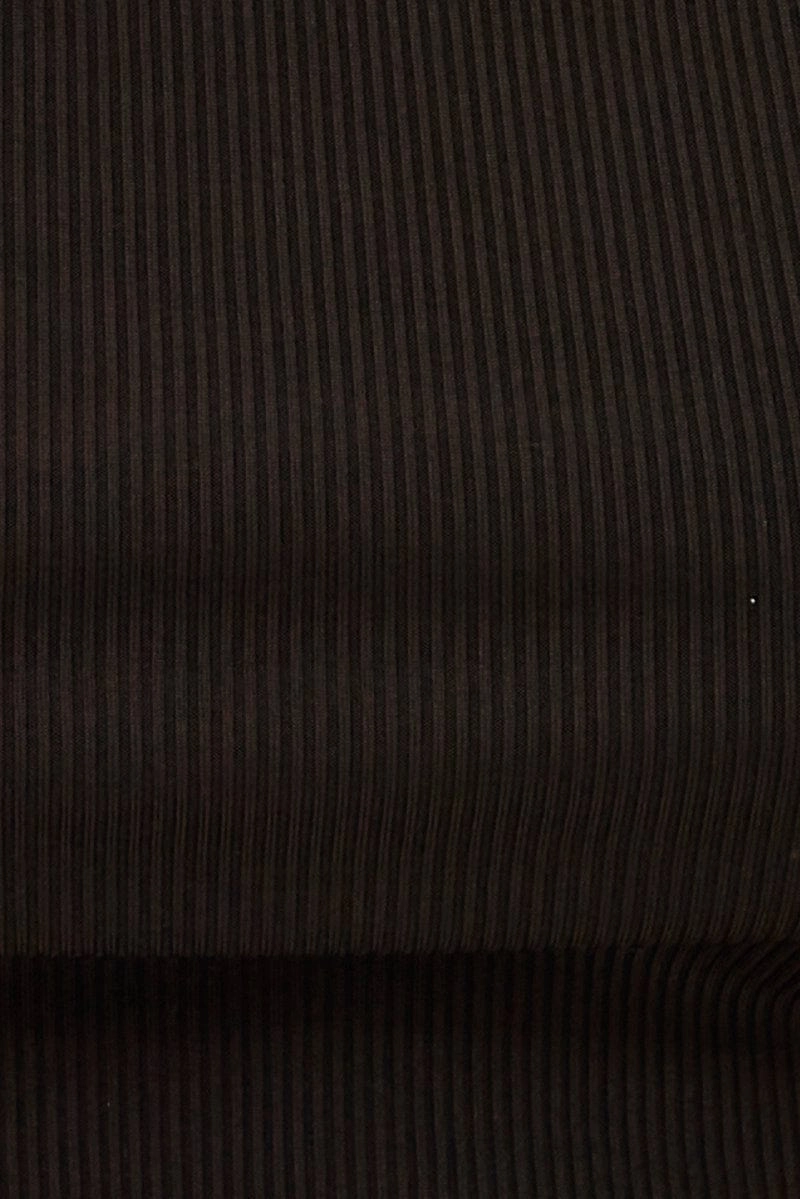 Black Crop Top Short Sleeve Notched Neck Chain Detail