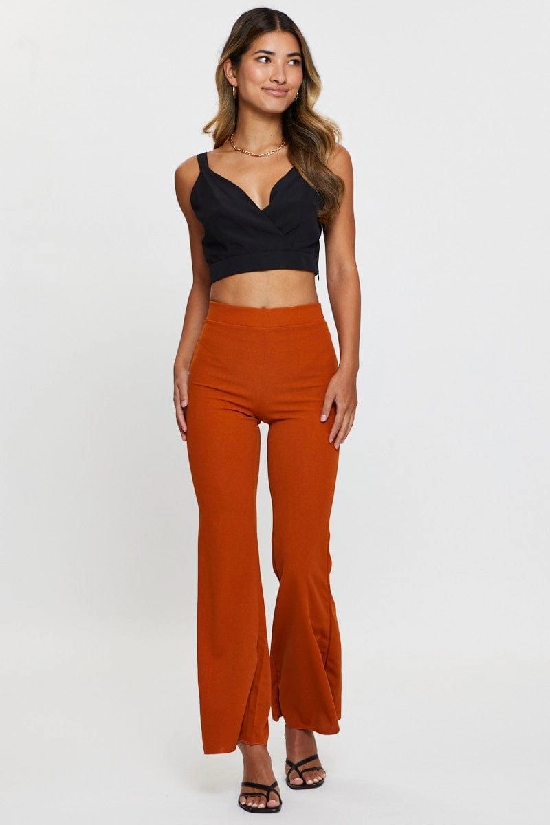 Black Crop Top Sleeveless
