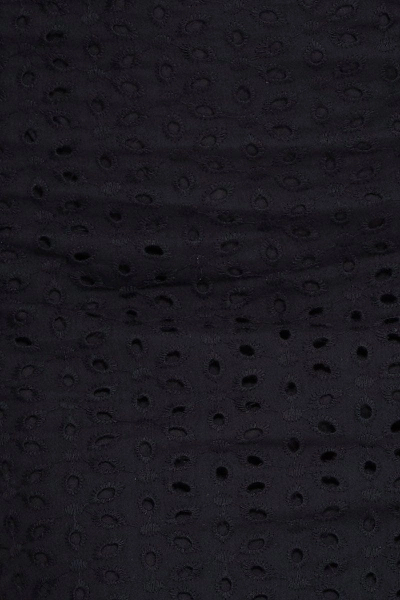 Black Mini Skirt High Rise