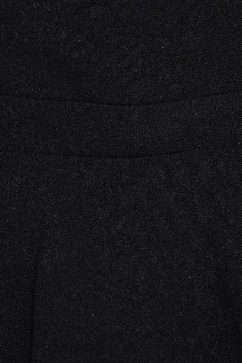 Black Peplum Top Sleeveless