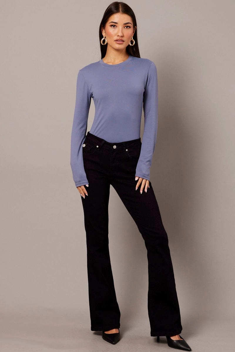 Blue Supersoft Top Long Sleeve