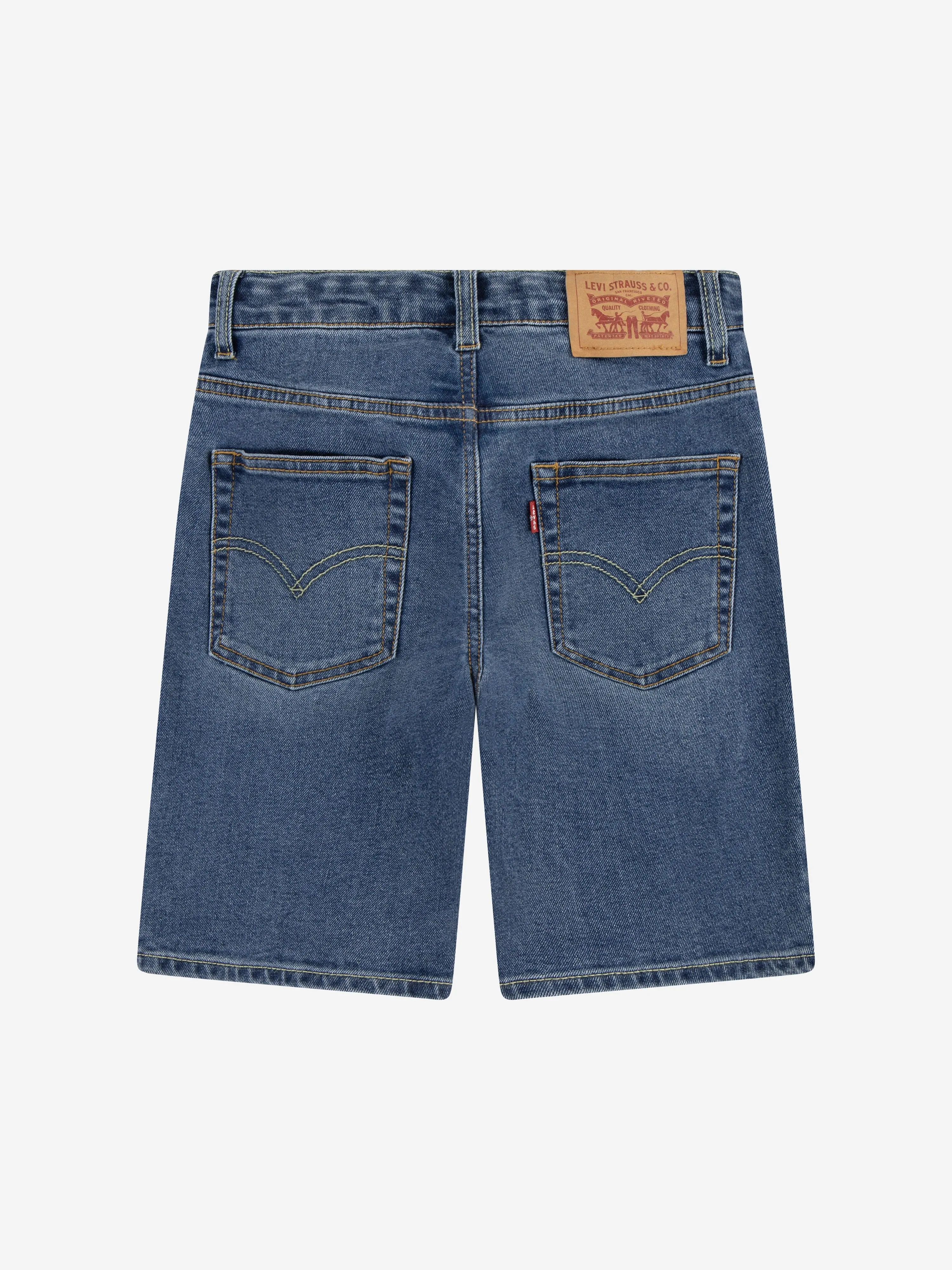 Boys New 511 Slim Fit Denim Shorts in Blue