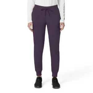 Carhartt Force Cross-Flex Women's Cargo Jogger Scrub Pant - Black Plum