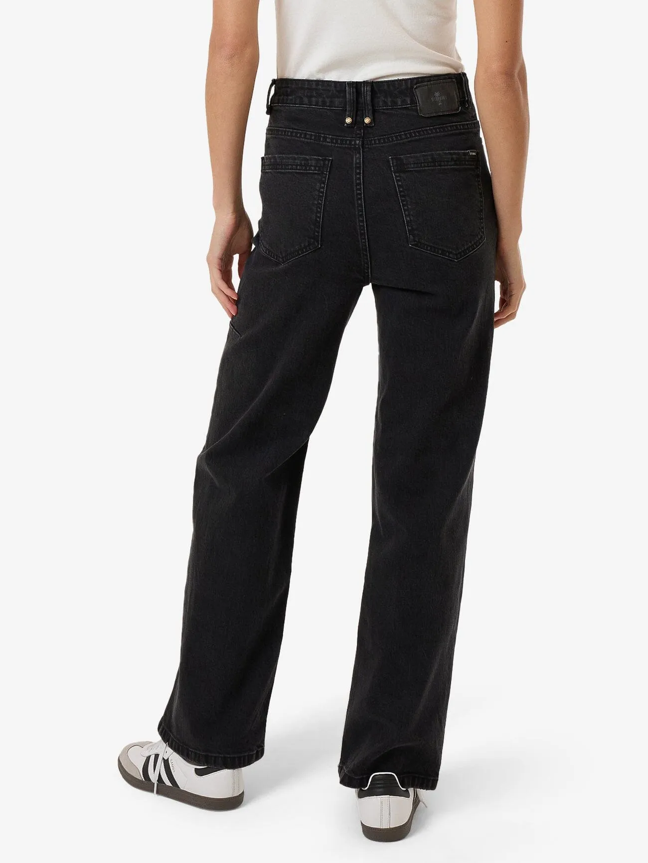 Cherry High Rise Stretch Jean - Aged Black