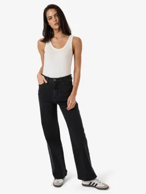 Cherry High Rise Stretch Jean - Aged Black