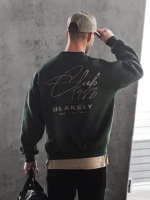 Club Relaxed Sweater - Forest Green