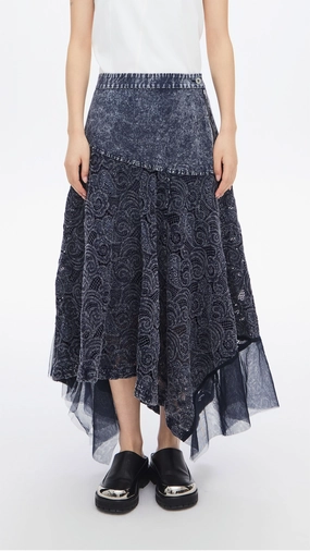 Cold-dye Lace Skirt