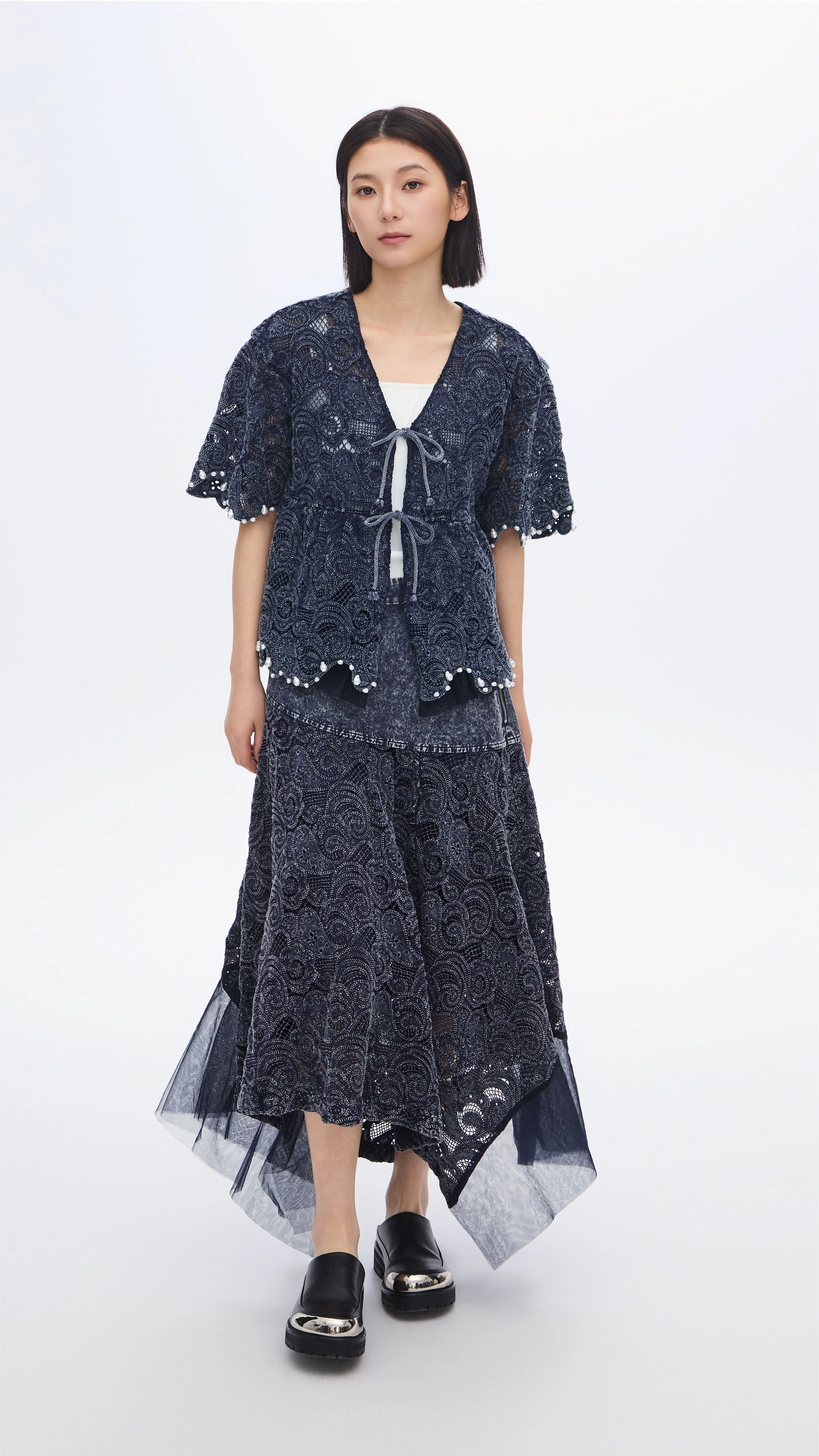 Cold-dye Lace Skirt