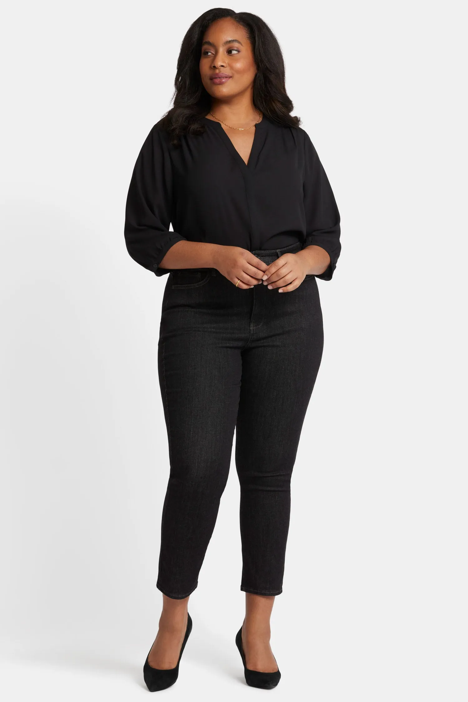 Curve Shaper™ Sheri Slim Ankle Jeans In Plus Size - Gardenranch