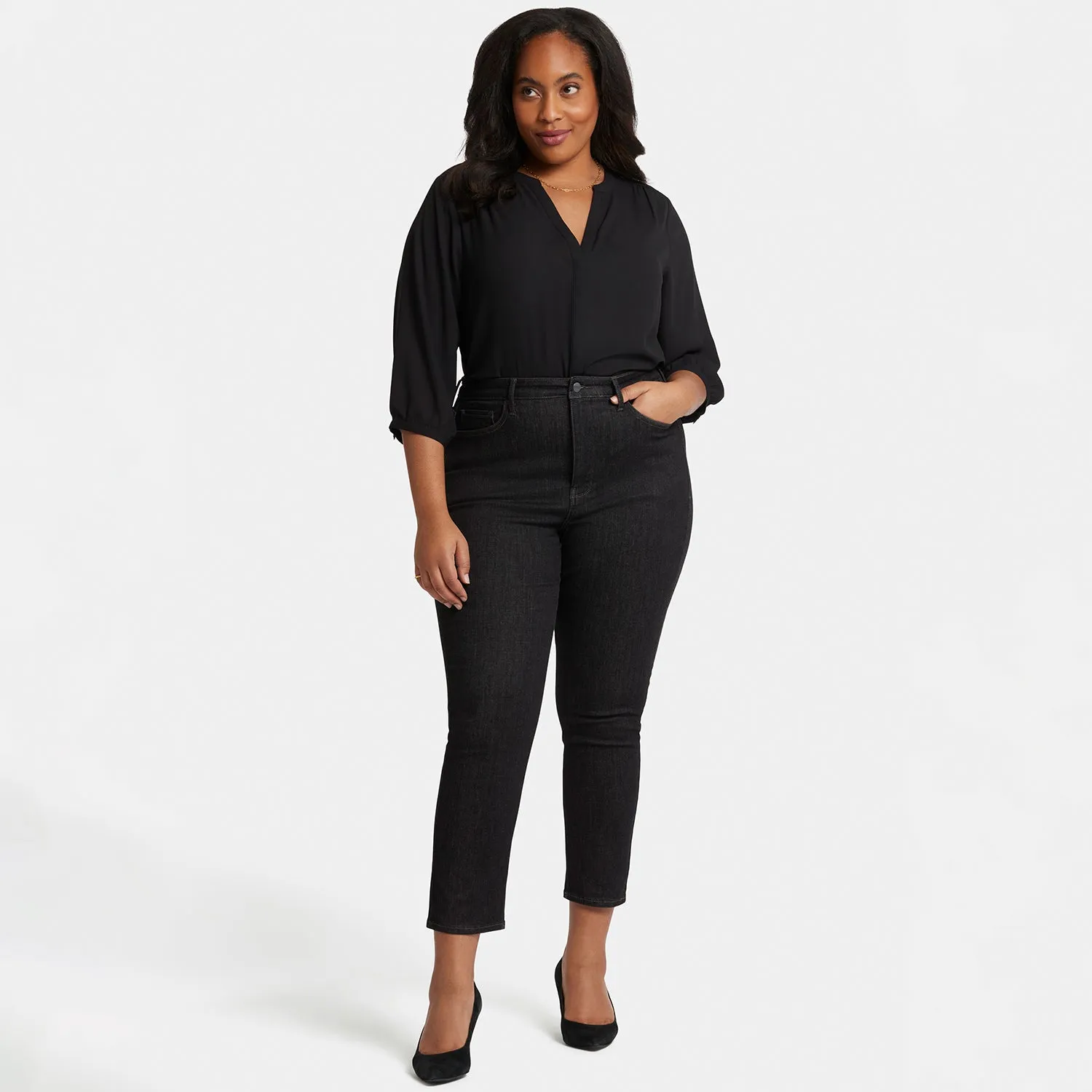 Curve Shaper™ Sheri Slim Ankle Jeans In Plus Size - Gardenranch