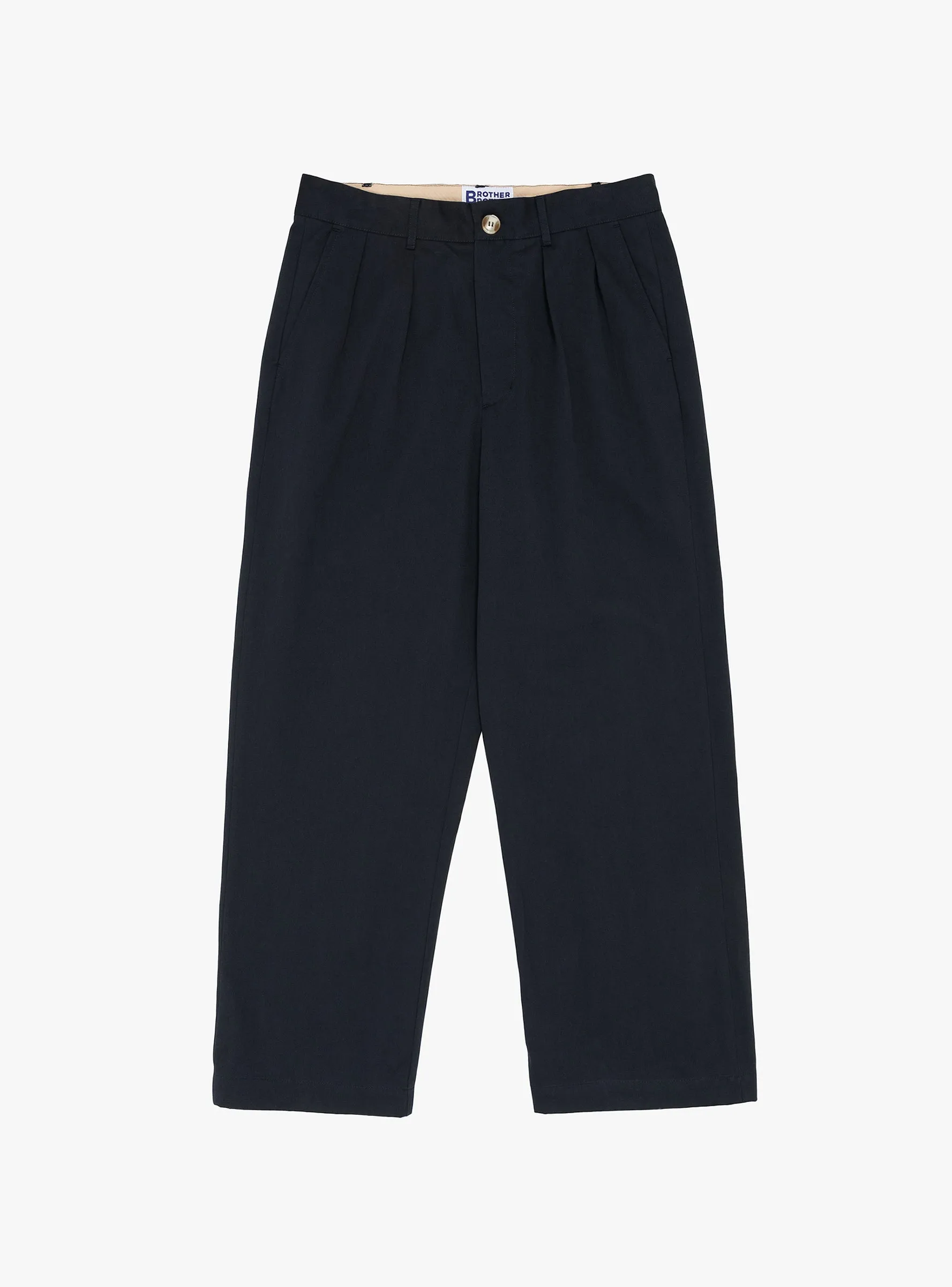 Double Pleated Pant Navy