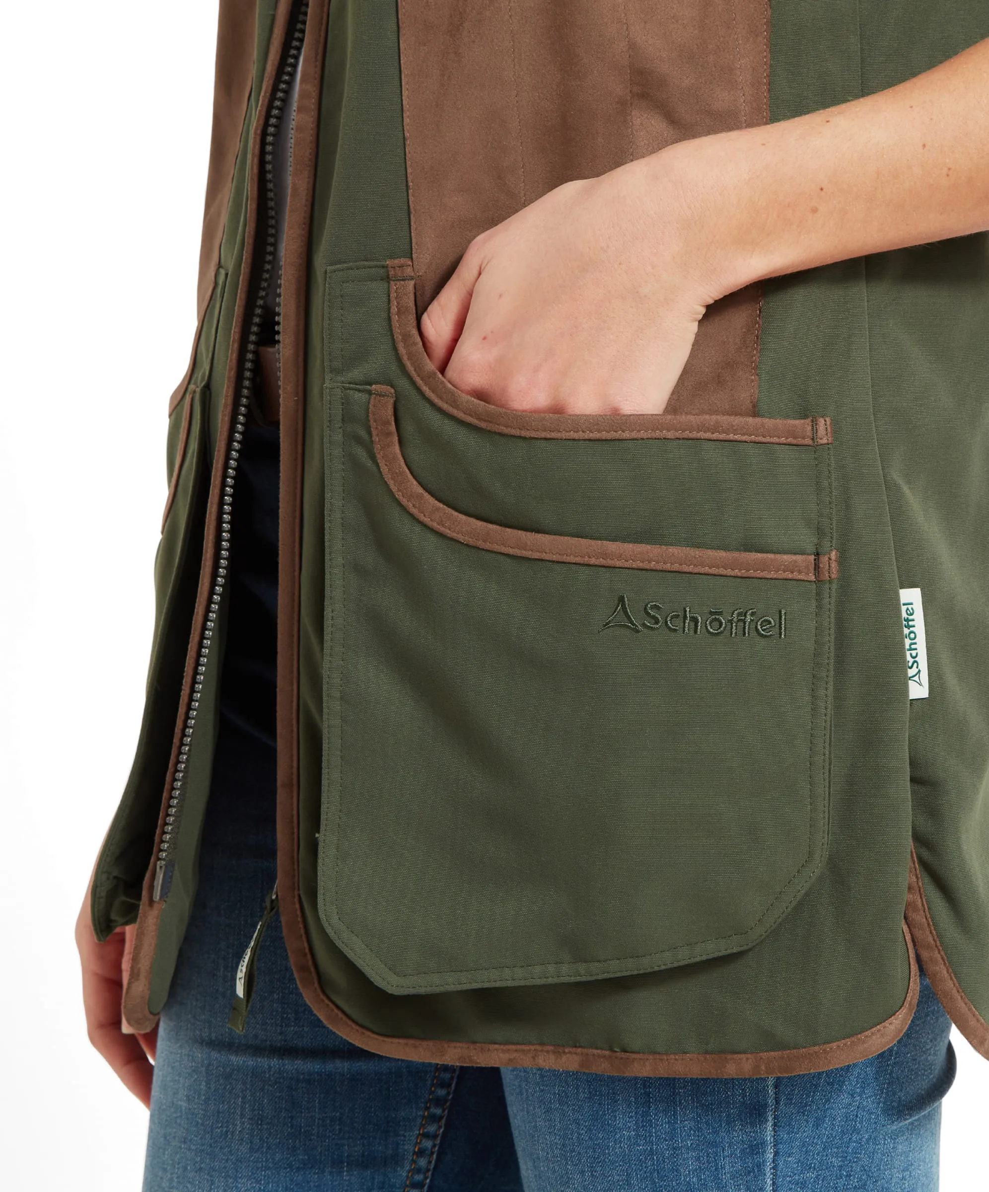 Edenham Clay Shooting Vest - Forest