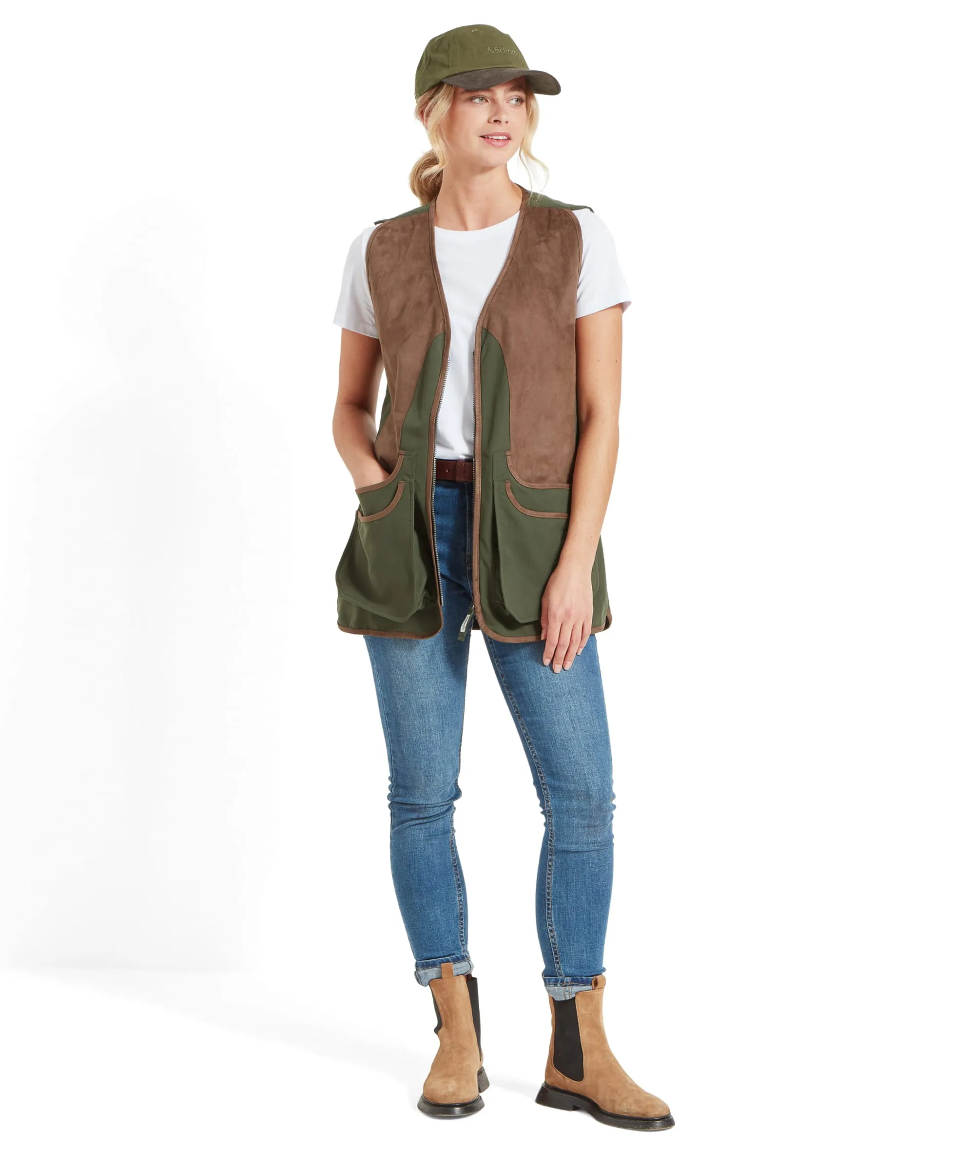 Edenham Clay Shooting Vest - Forest