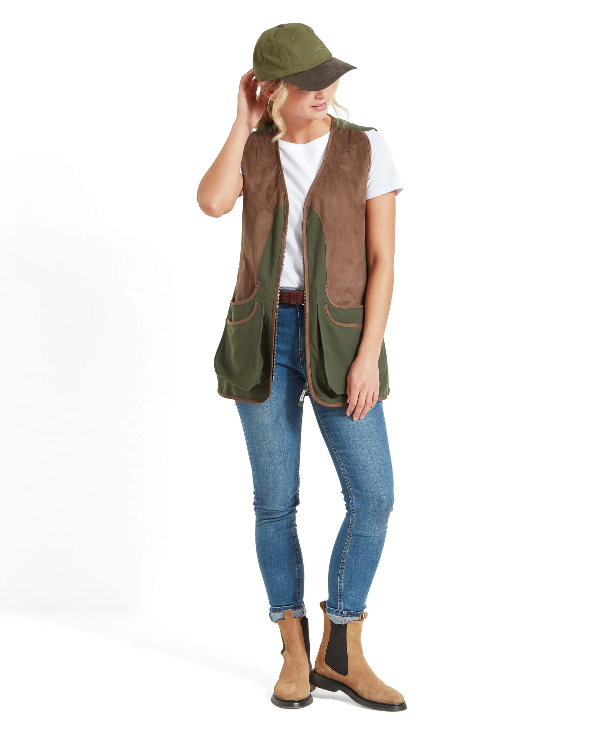 Edenham Clay Shooting Vest - Forest