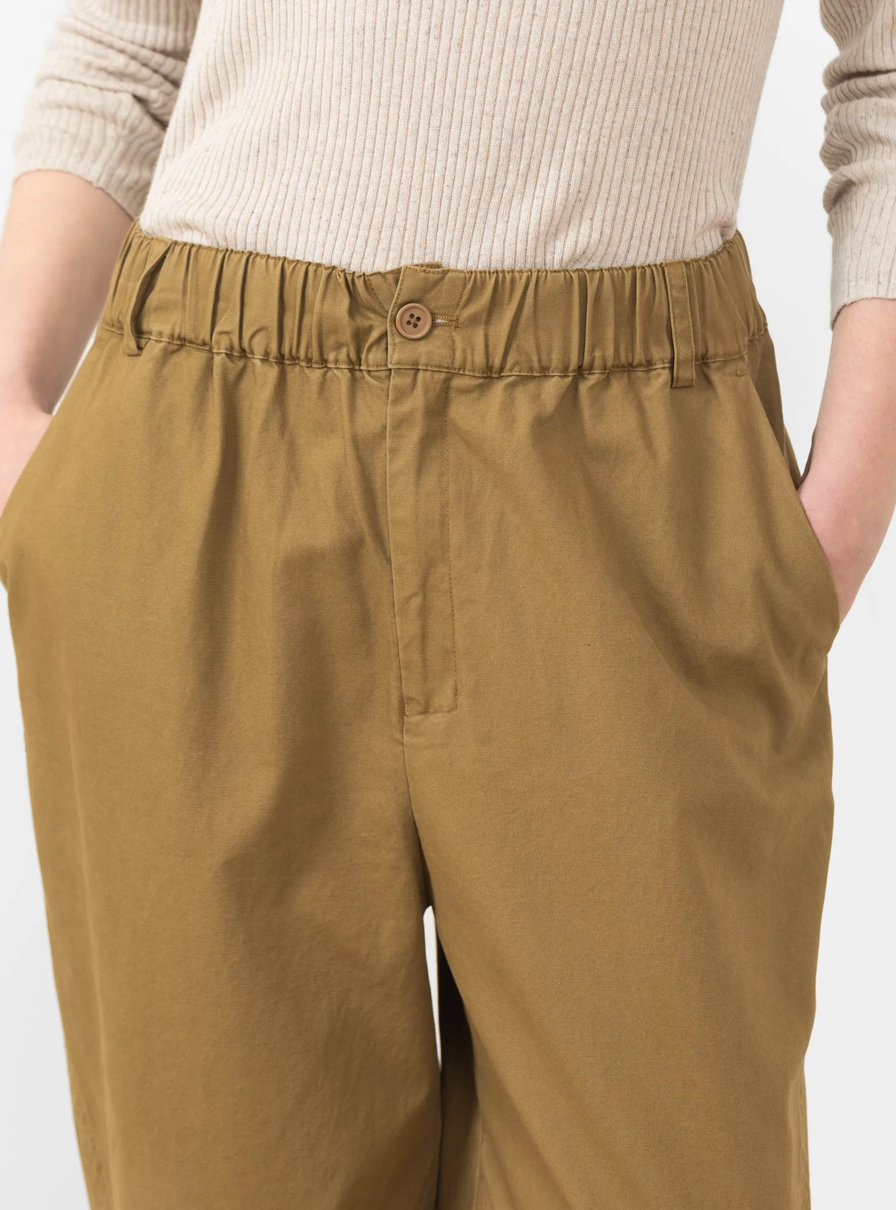 Elastic Latern Trousers, Faded Caramel