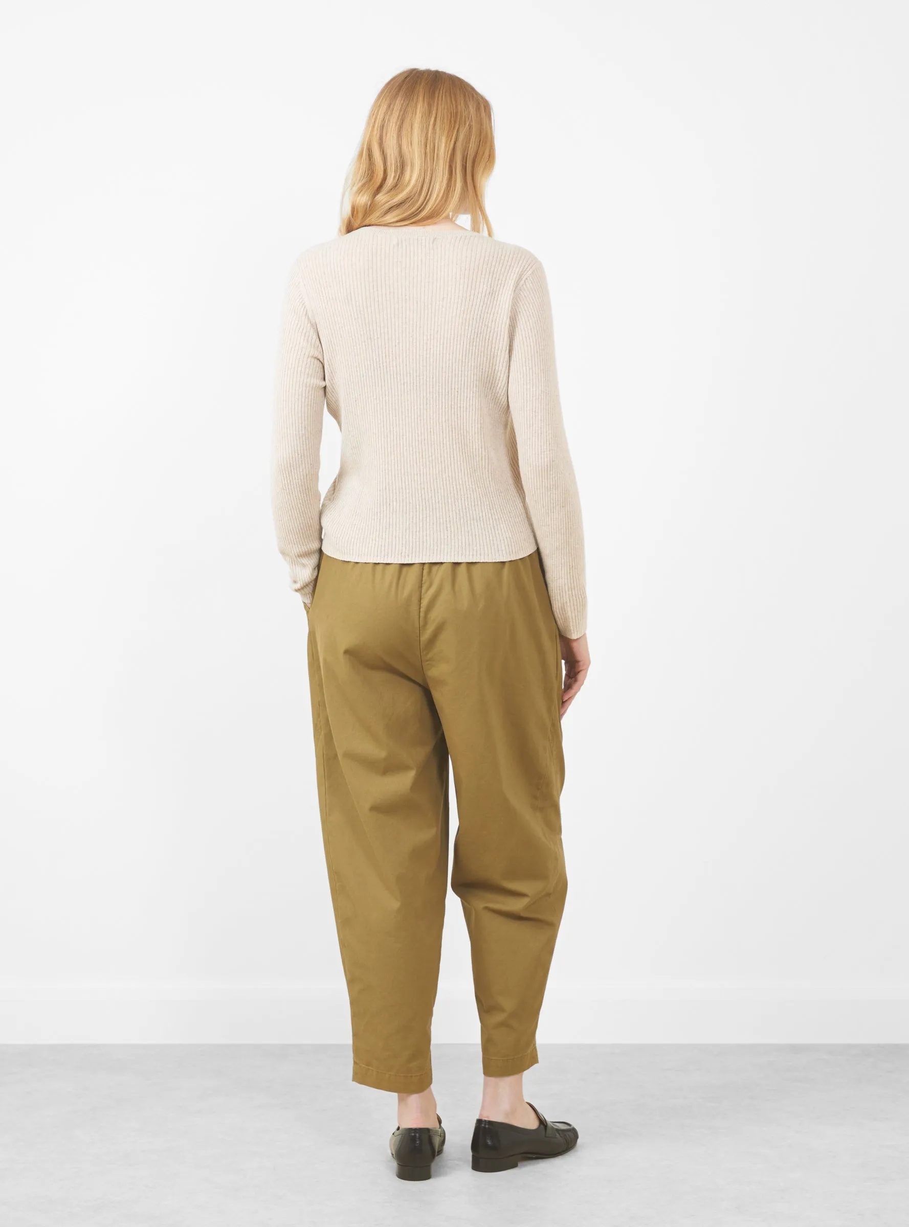 Elastic Latern Trousers, Faded Caramel