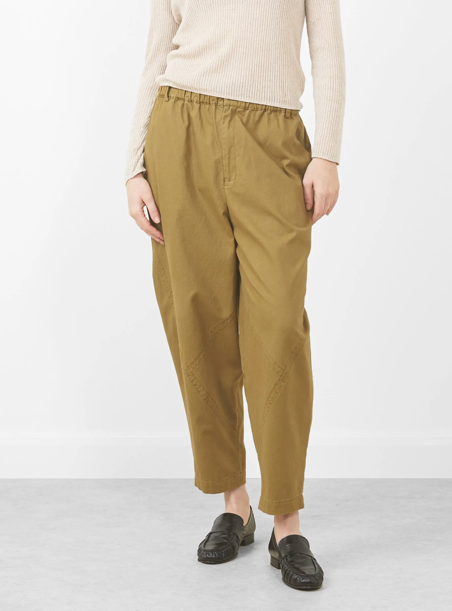 Elastic Latern Trousers, Faded Caramel