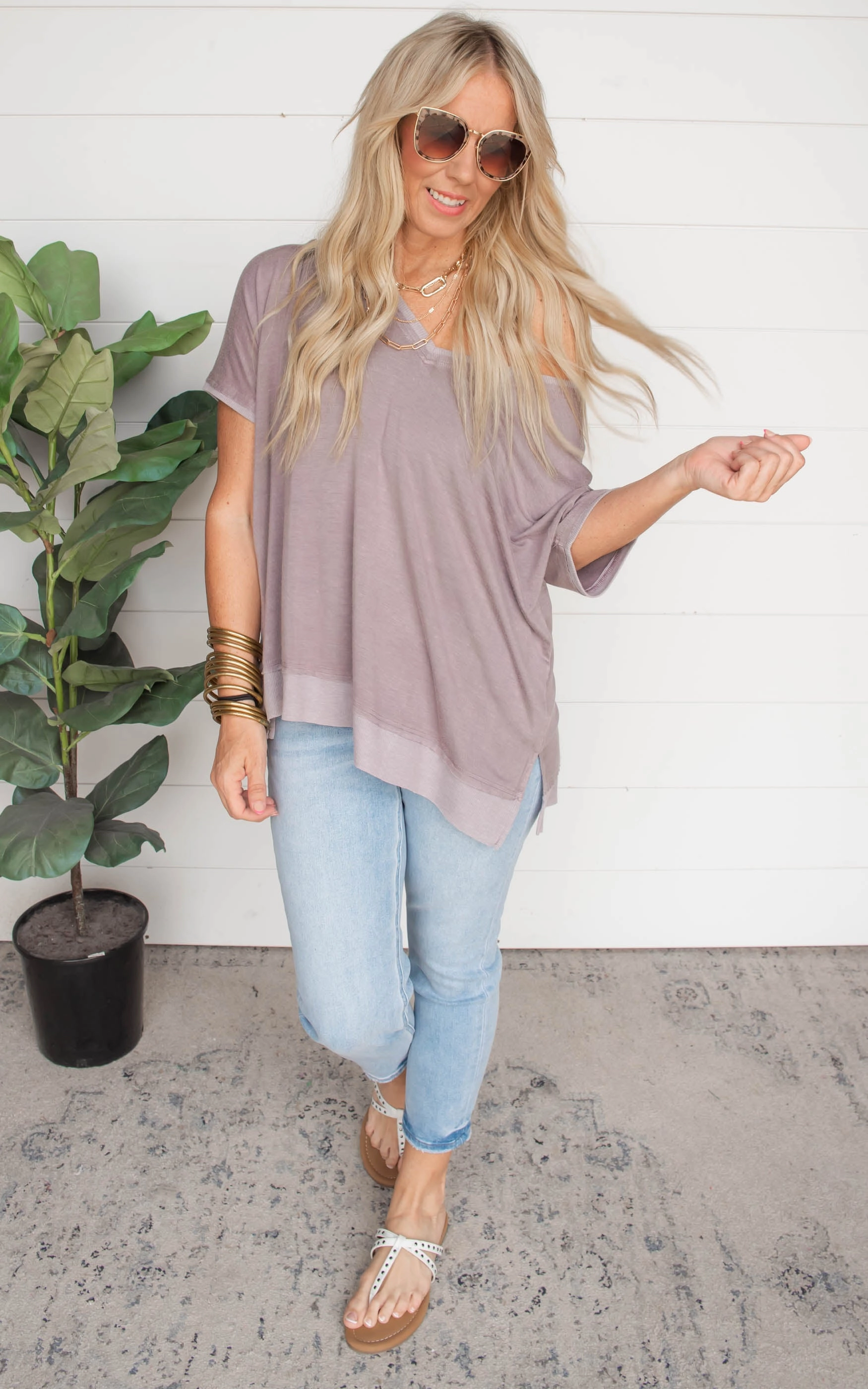 Everyday Casual Washed Knit Top | FINAL SALE