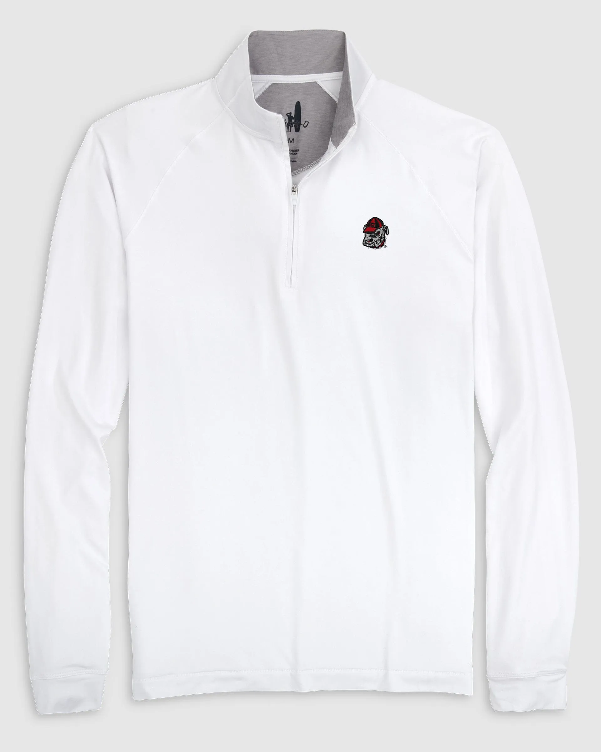 Georgia Freeborne Performance 1/4 ZIp - Bulldog Head Logo