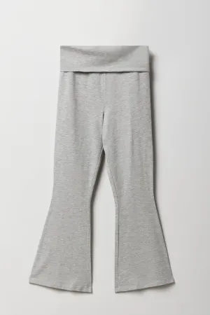Girls Foldover Waist Flare Legging