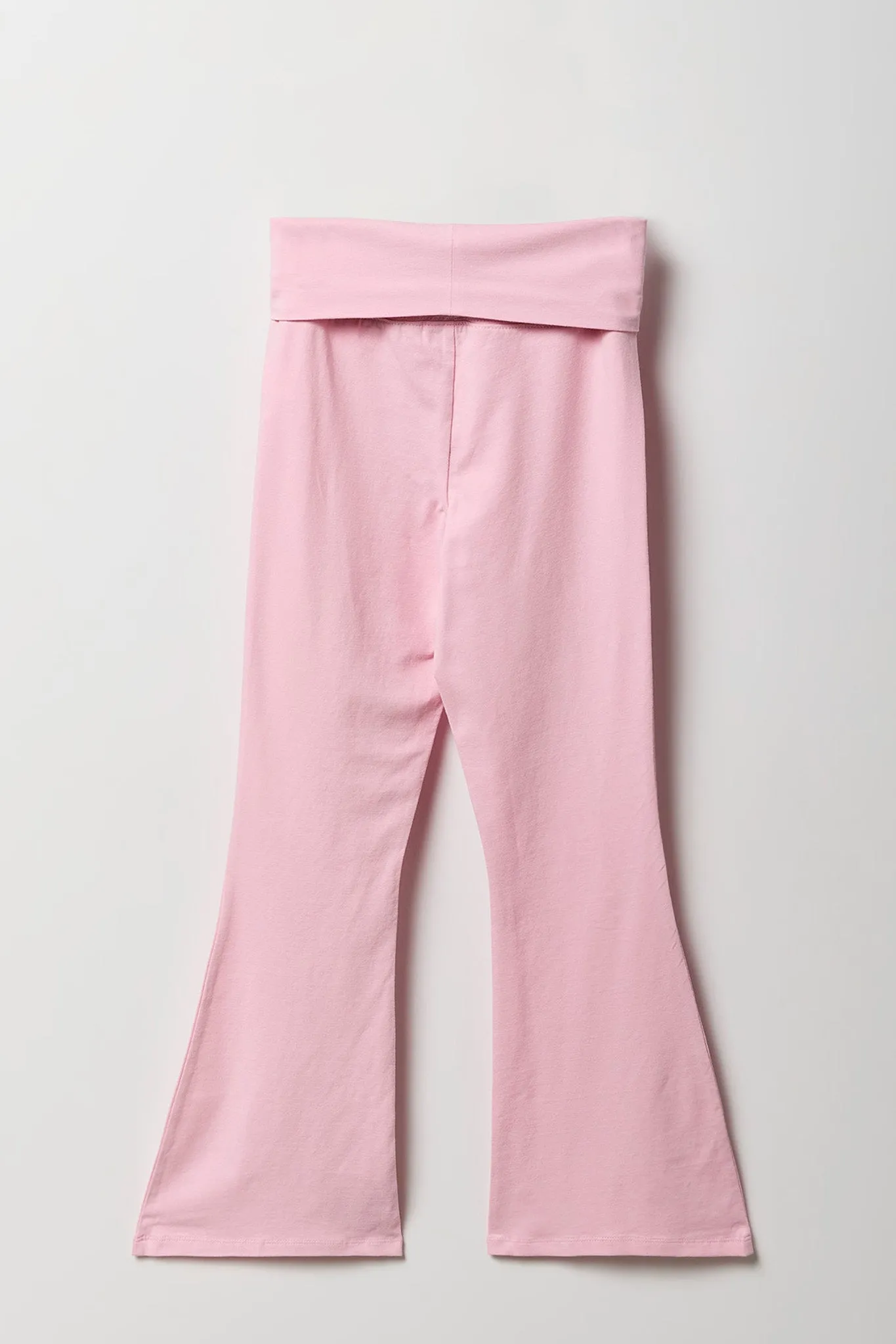 Girls Foldover Waist Flare Legging