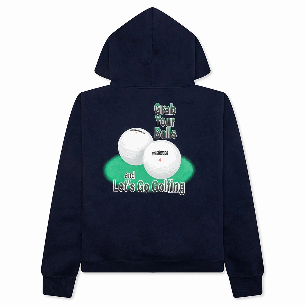 Grab Your Balls Hooded Sweatshirt - Navy