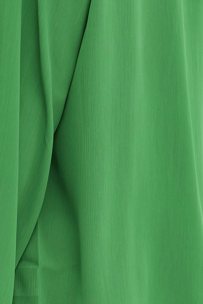 Green See-Through Beachwear Set