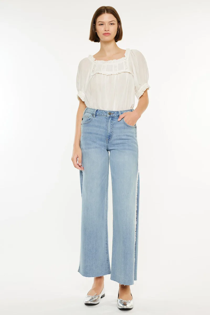 Haiden High Rise Ankle Wide Leg Jeans