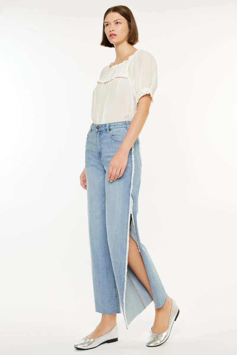 Haiden High Rise Ankle Wide Leg Jeans
