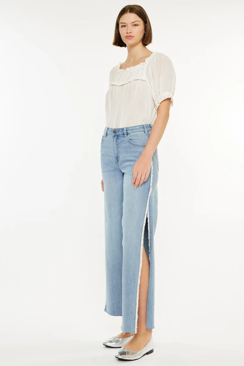 Haiden High Rise Ankle Wide Leg Jeans