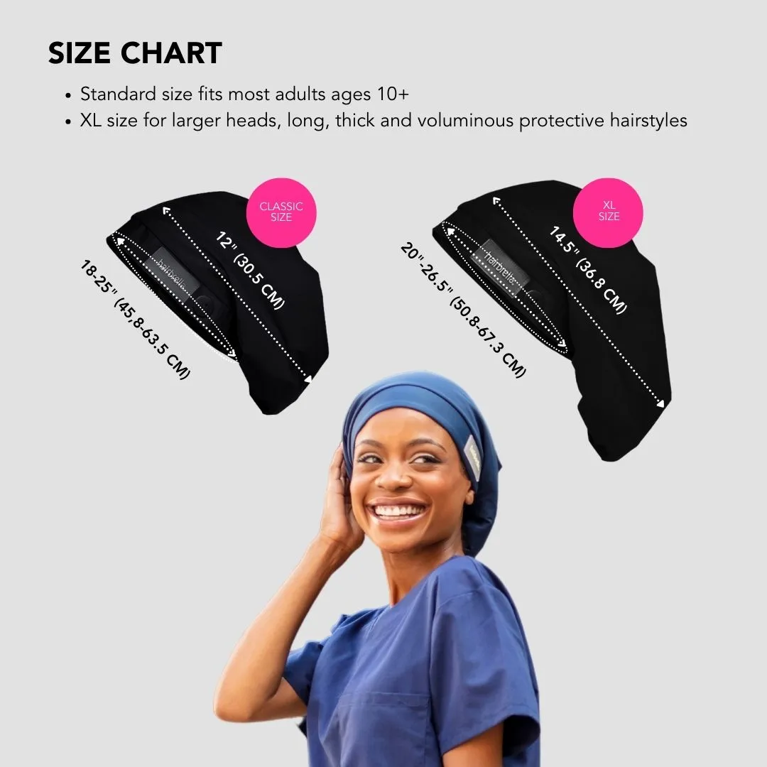 Hairbrella Scrub Cap, Satin-Lined - Bundle (2)