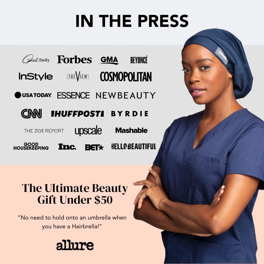 Hairbrella Scrub Cap, Satin-Lined - Bundle (2)
