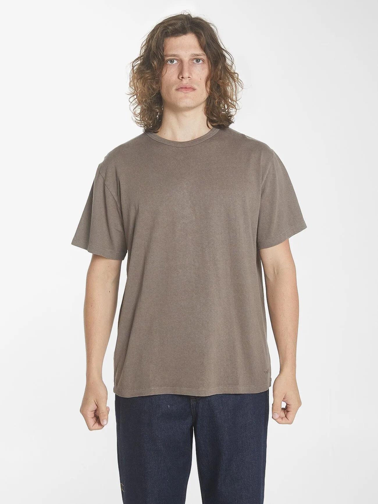 Hemp Thrills Embro Merch Fit Tee - Light Canteen