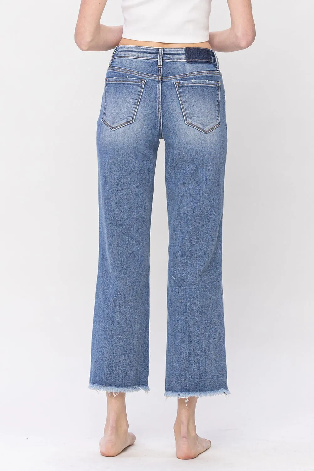 High Rise Dad Denim Jeans | Lovervet by Vervet - Final Sale