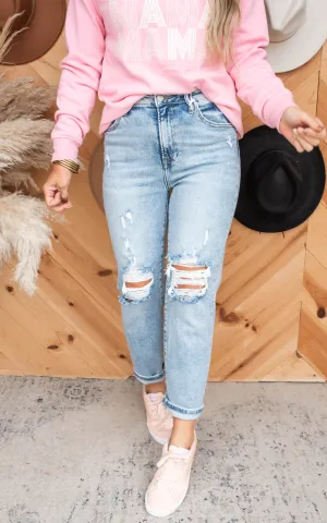 High Rise Mom Denim Jeans | Risen - Final Sale