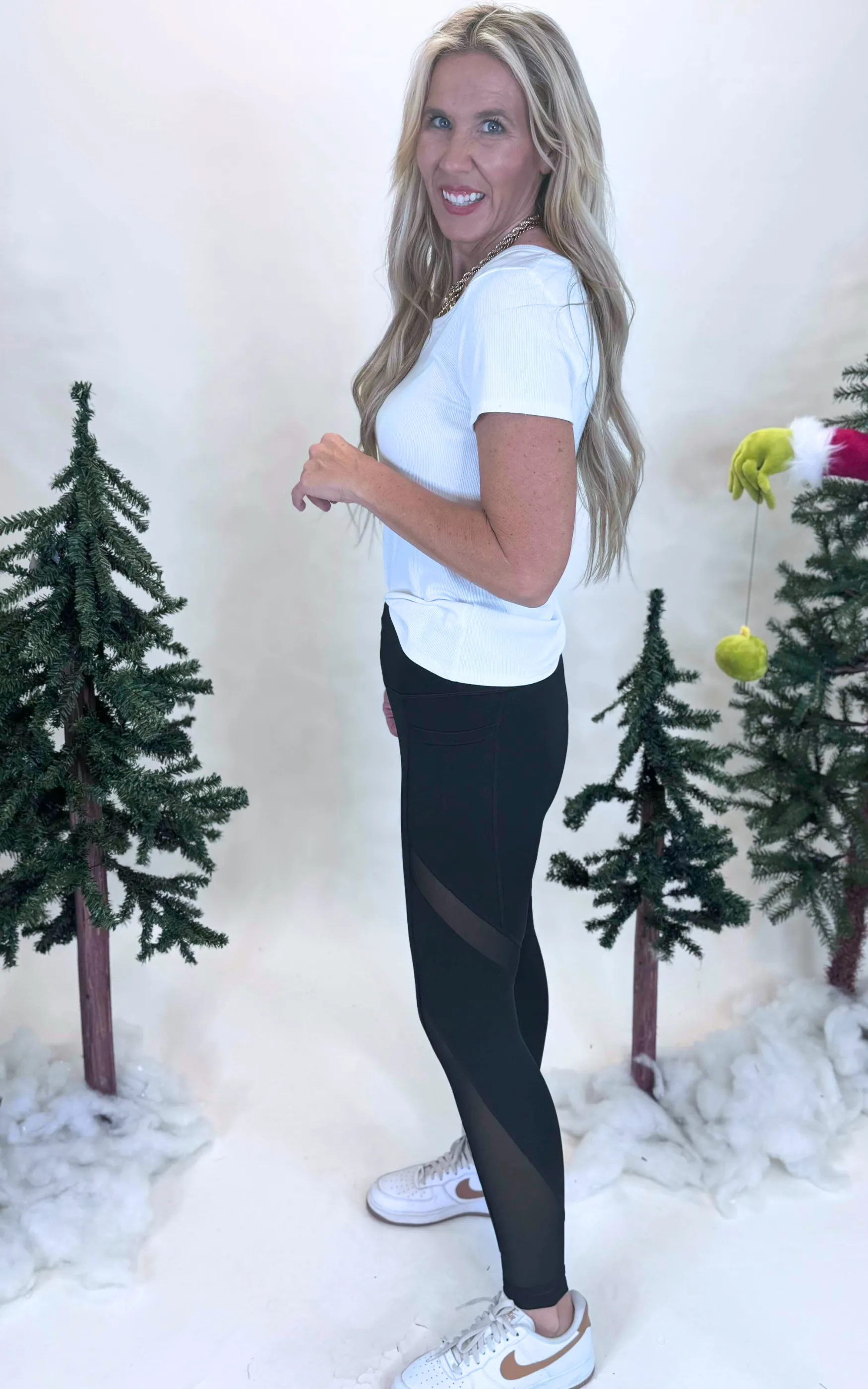High Waisted Solid Knit Leggings - Final Sale